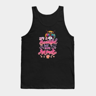 It’s a Beautiful Day to Save Animals T-Shirt | Cute and Funny Animal Lover Tee Tank Top